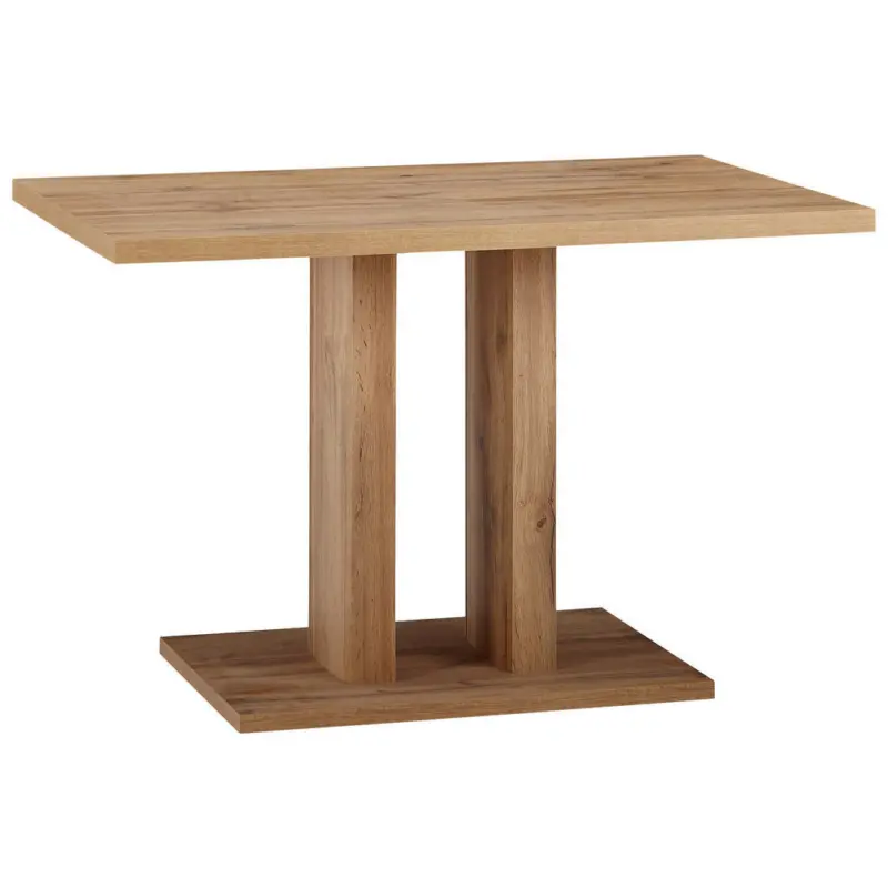 Esstisch 120/80/76 cm Nachbildung Holzwerkstoff rechteckig Eichefarben
