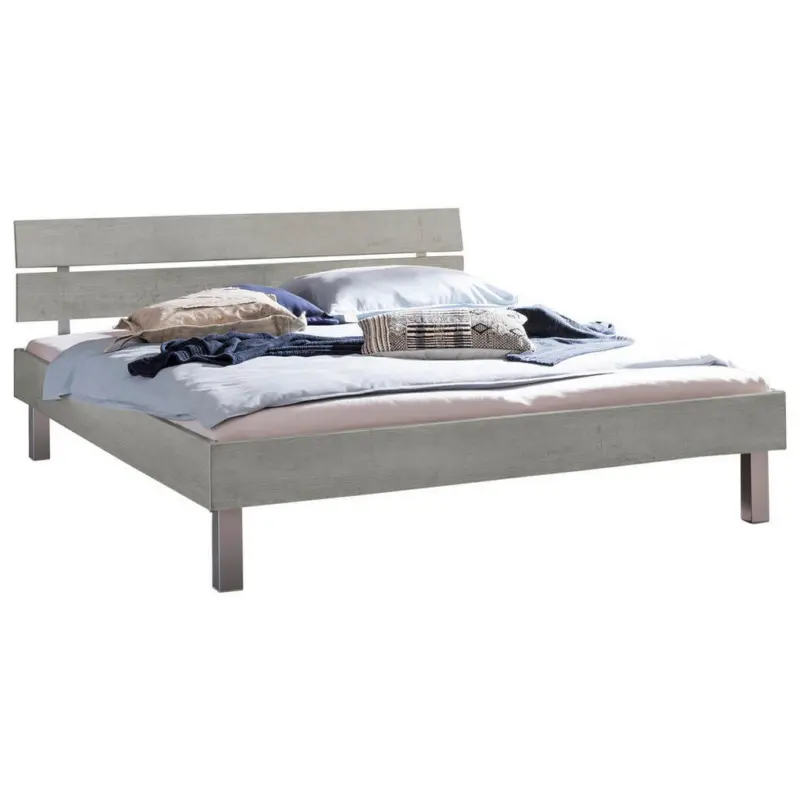 Bett 200/200 cm in Grau