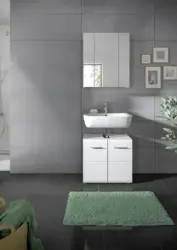 Badezimmer-Set ICE 2-teilig, Wei&szlig; Hochglanz