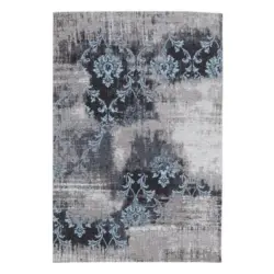 Vintage-Teppich 40/60 cm Diana Melody Blau, Grau