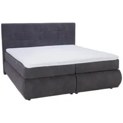 Boxspringbett 180/200 cm in Dunkelgrau