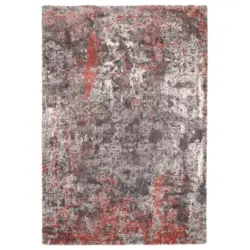Vintage-Teppich 120/170 cm Timeline Quantum Grau, Hellrot