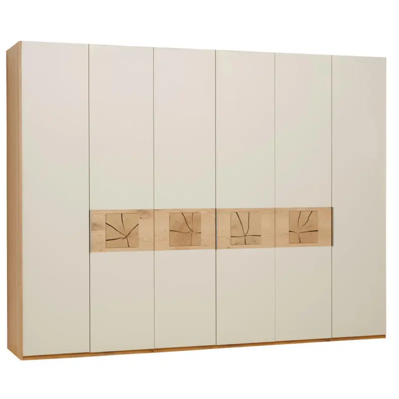Dreht&uuml;renschrank in Eichefarben, Sandfarben