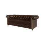 XXXLutz Lauterach - Ihr M&ouml;belhaus bei Bregenz Chesterfield-Sofa 3-sitzer Morin Braun vegan Leder