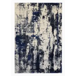Flachwebeteppich 170/240 cm Wave Arte Blau, Grau