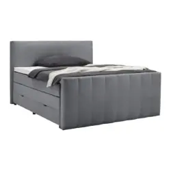 Boxspringbett Malaga Dunkelgrau ca. 180x200cm