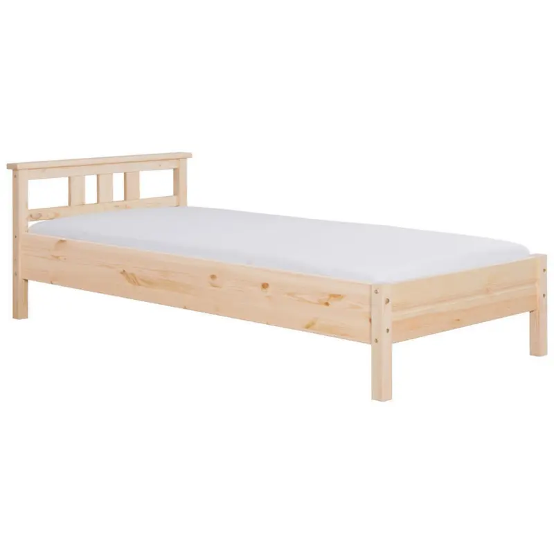 Bett 100/200 cm in Kieferfarben