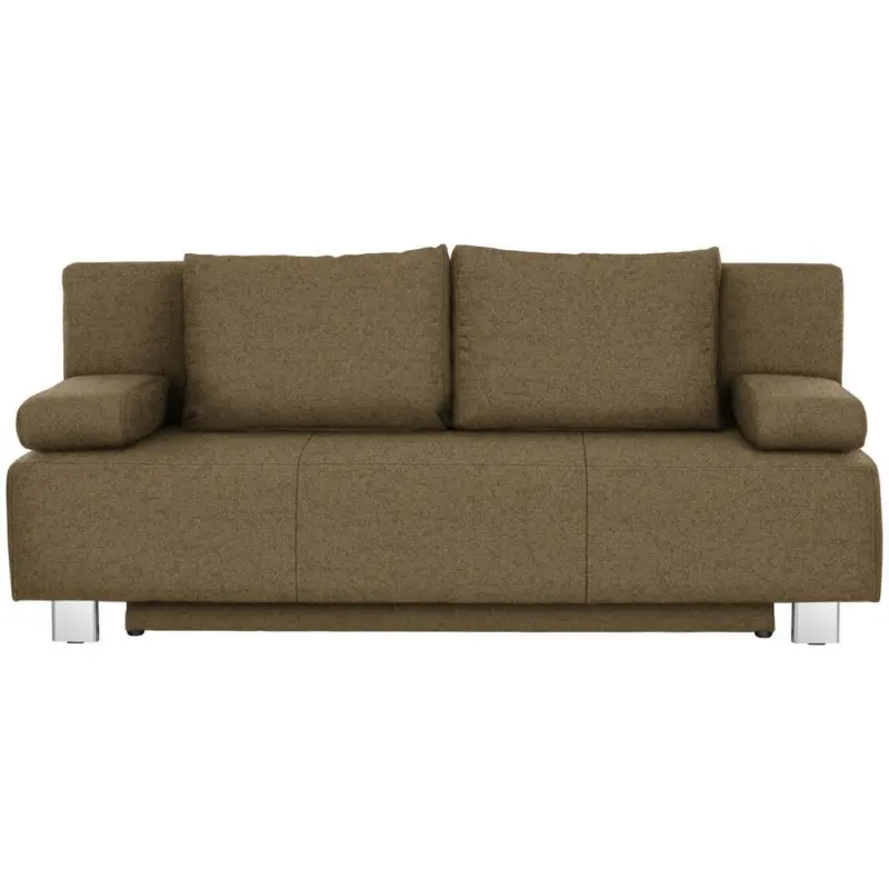 Schlafsofa in Webstoff Hellgr&uuml;n