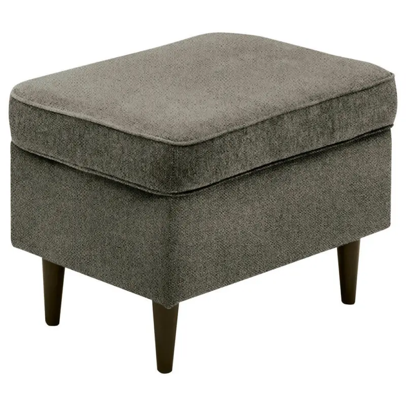 Hocker in Textil Schwarz, Olivgr&uuml;n