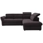 XXXLutz Lauterach - Ihr M&ouml;belhaus bei Bregenz Ecksofa in Mikrofaser Dunkelbraun 254/224 cm