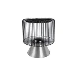 Beistelltisch in Metall, Stein 51/51/56,5 cm