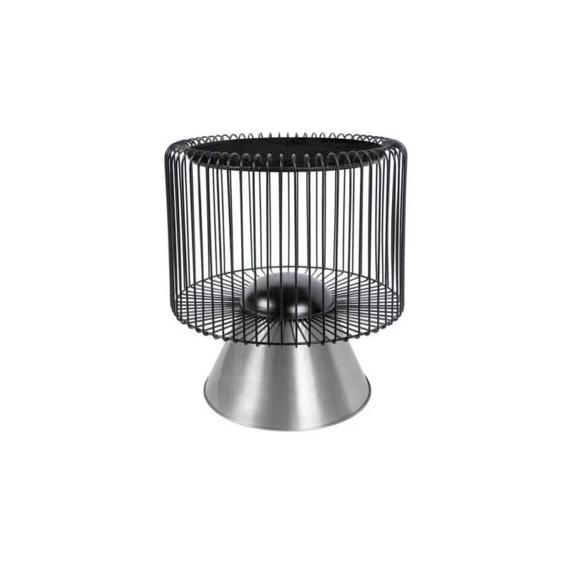 Beistelltisch in Metall, Stein 51/51/56,5 cm