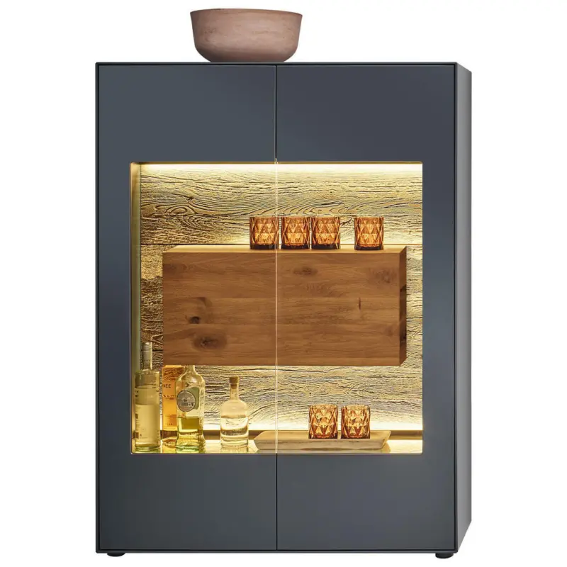 Highboard Anthrazit 107/148/44 cm