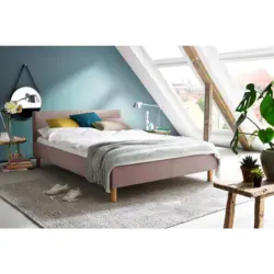Polsterbett Altrosa 140/200 cm