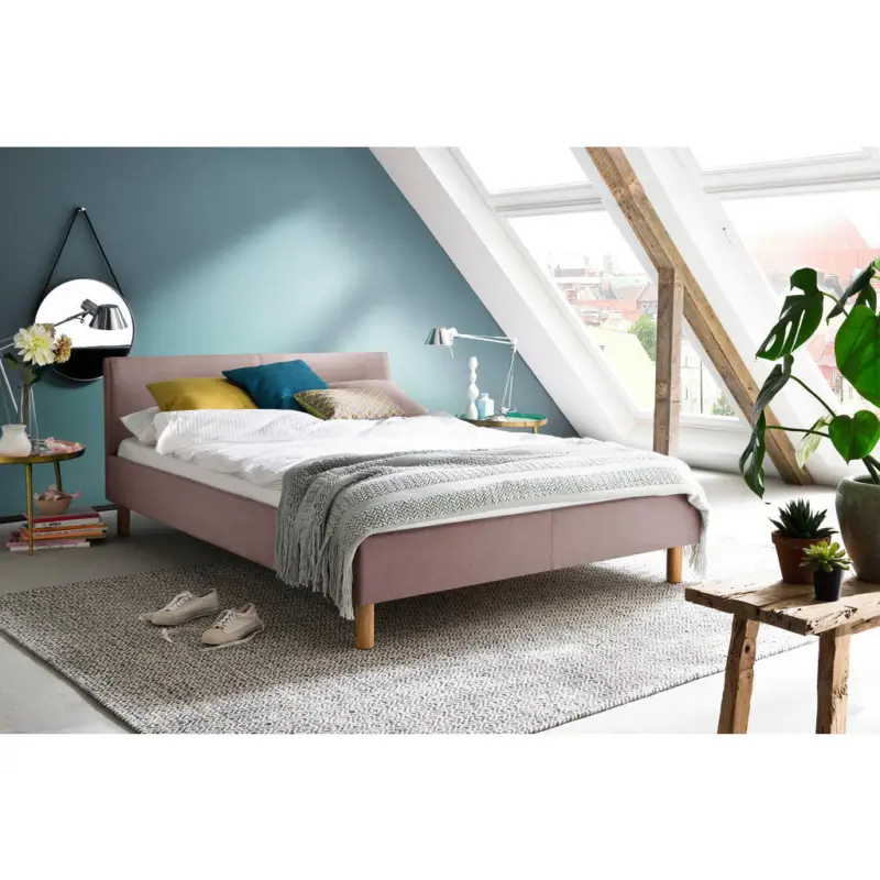 Polsterbett Altrosa 140/200 cm