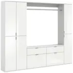 M&ouml;belix Garderobe Projekt X 3-Teilig Wei&szlig; B: 212 cm