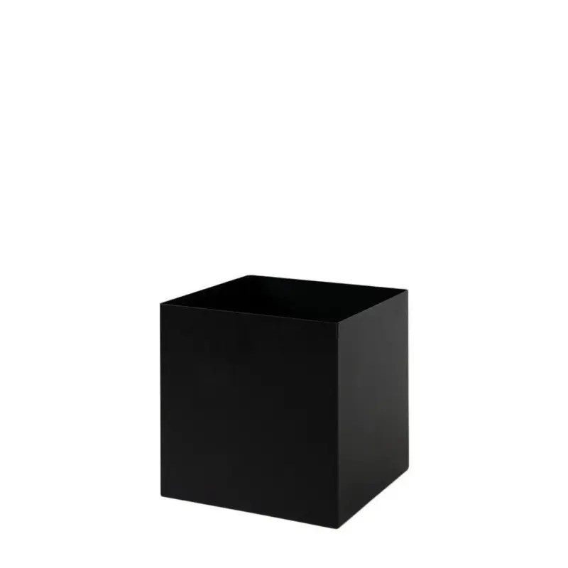 Blumenst&auml;nder Metall Schwarz BxHxT: 25x25x25 cm