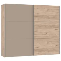 Schwebet&uuml;renschrank in Eichefarben, Hellbraun