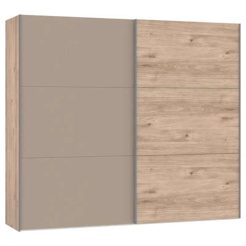 Schwebet&uuml;renschrank in Eichefarben, Hellbraun