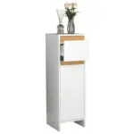M&ouml;belix HIGHBOARD Malira Wei&szlig;/Eiche Dekor B:30cm