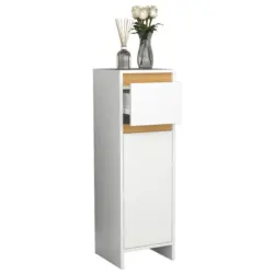 HIGHBOARD Malira Wei&szlig;/Eiche Dekor B:30cm