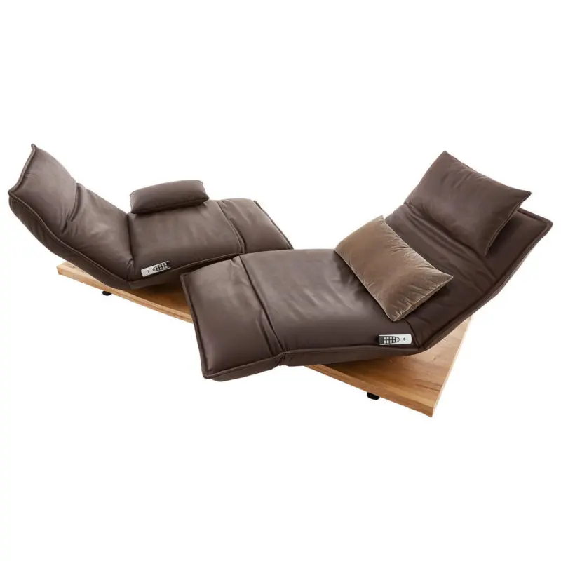 2-Sitzer-Sofa in Mikrofaser Braun