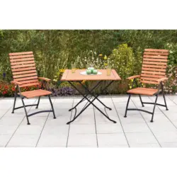 Gartensessel klappbar Schlossgarten Holz/Metall
