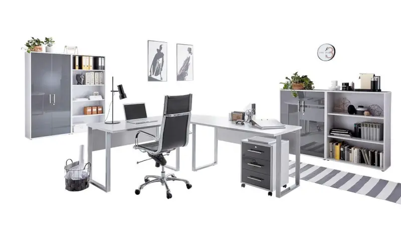 B&uuml;ro Office Edition Set 1 Grau
