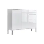 M&ouml;belix Kommode 105,5 mailand Typ 10 + Mf, Wei&szlig;