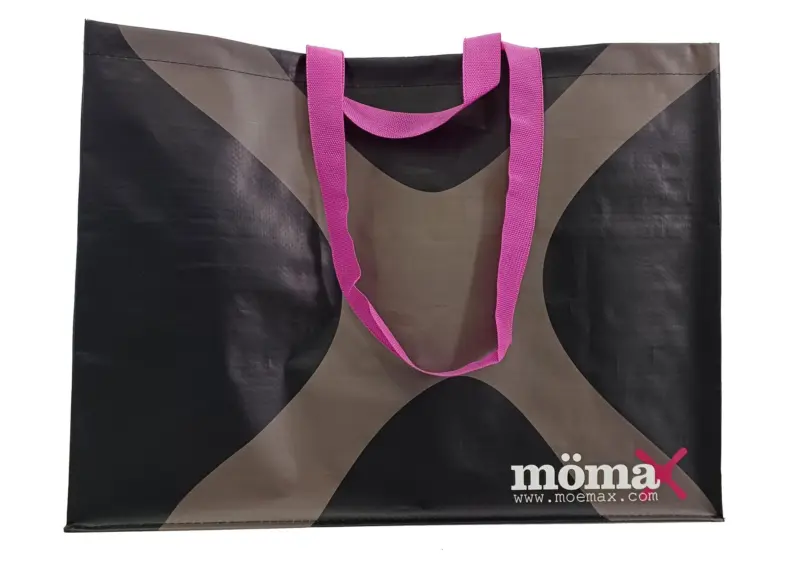 Einkaufstasche M&ouml;max 4 you in Schwarz/Wei&szlig;