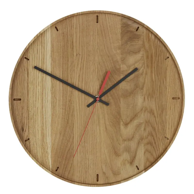 Wanduhr Eichefarben