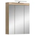 M&ouml;belix Spiegelschrank Lambada Sonoma Eiche Dekor B: 60 cm