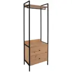 M&ouml;belix Garderobe Dhaka Eichefarben/Schwarz B: 64 cm
