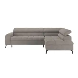 Ecksofa Volf rechts new grau, S: 261x203 cm