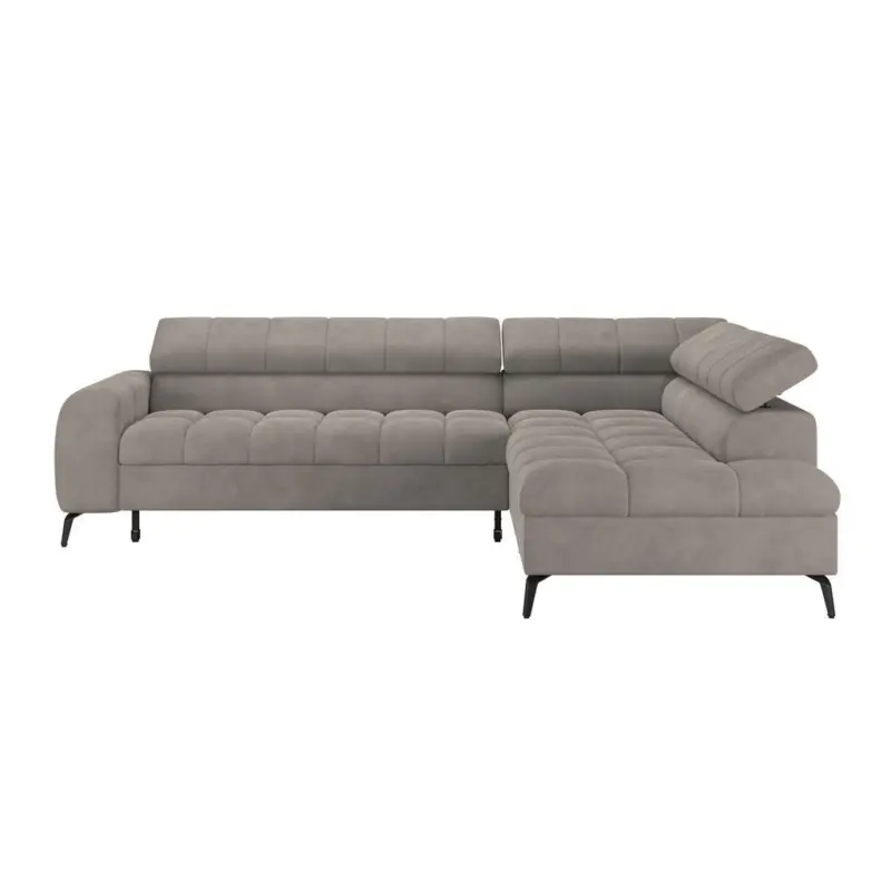Ecksofa Volf rechts new grau, S: 261x203 cm