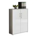 M&ouml;belix Aktenschrank versperrbar Holzwerkstoff Grau B: 84,5 cm