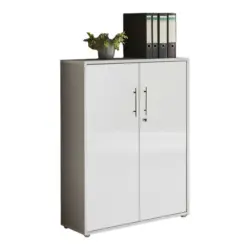 Aktenschrank versperrbar Holzwerkstoff Grau B: 84,5 cm