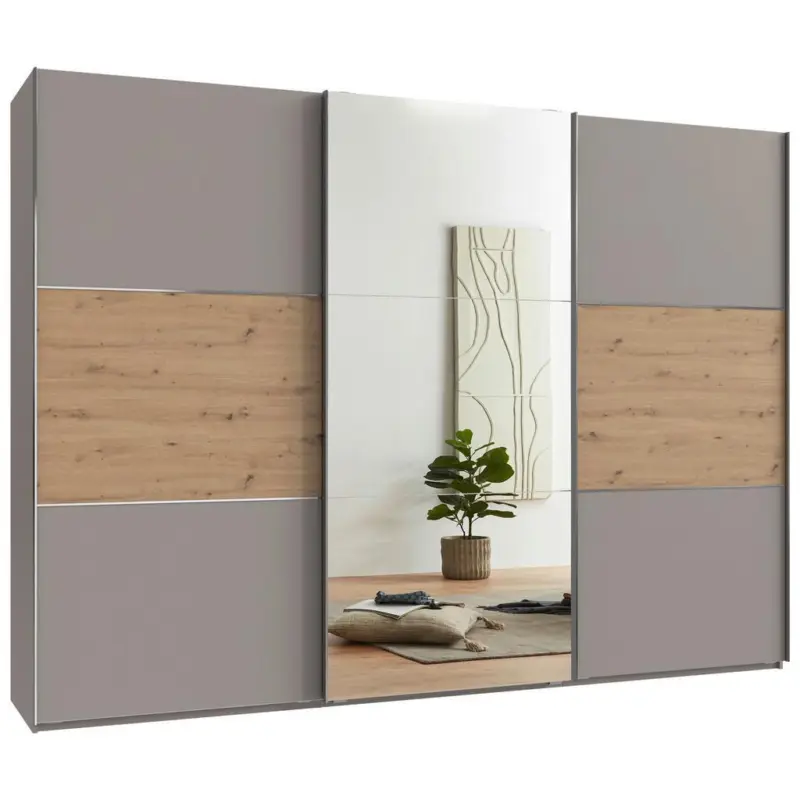 Schwebet&uuml;renschrank Indian A Sahara/Eiche Artisan, B: 300cm