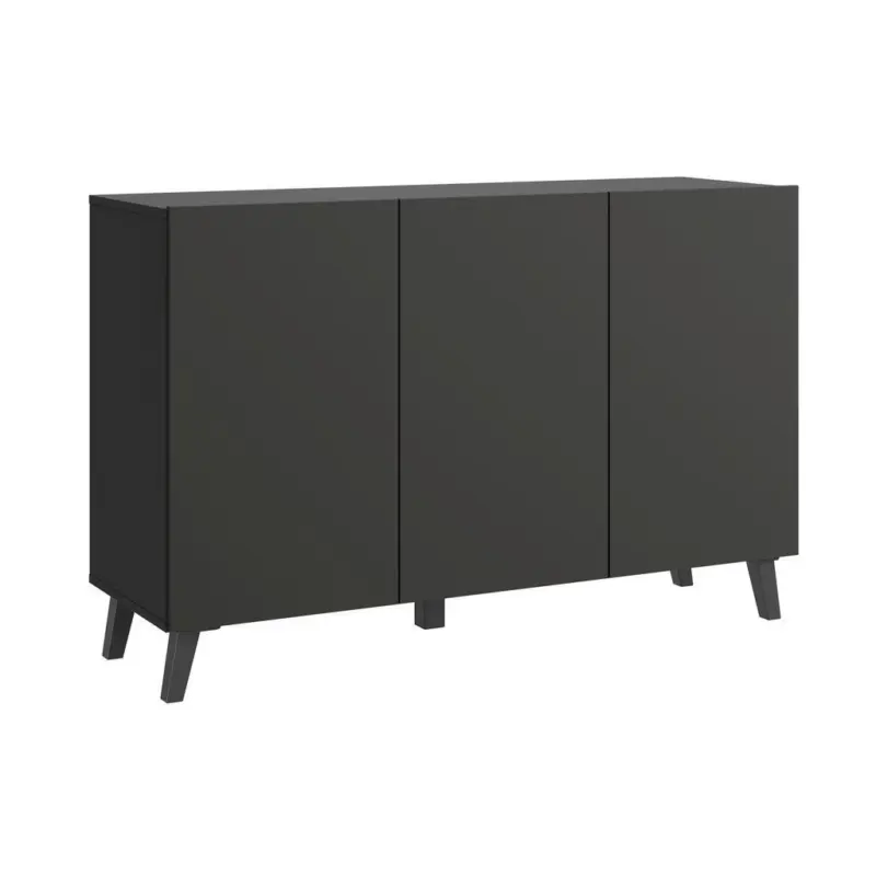 Sideboard Phuket 120 Schwarz B: 120 cm