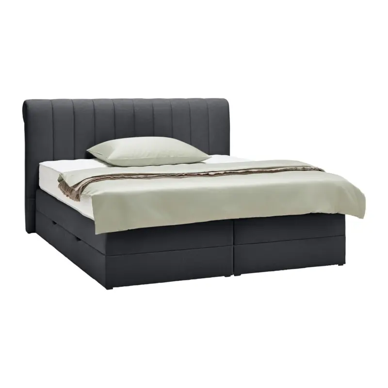 Boxspringbett Belano Schwarz ca. 160x200cm