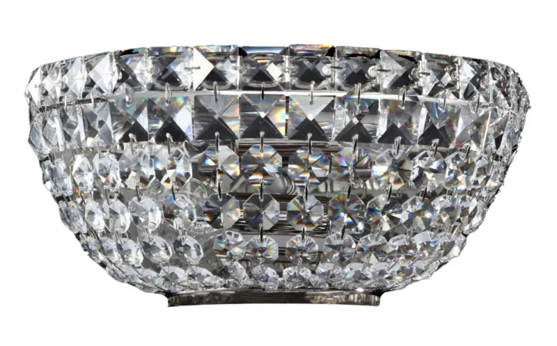 Wandleuchte Basfor Nickelfarben max. 60 Watt Wandlampe