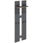M&ouml;belix WANDGARDEROBE Salia Anthrazit/Honigeiche