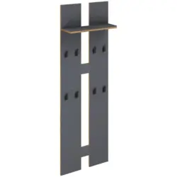 WANDGARDEROBE Salia Anthrazit/Honigeiche