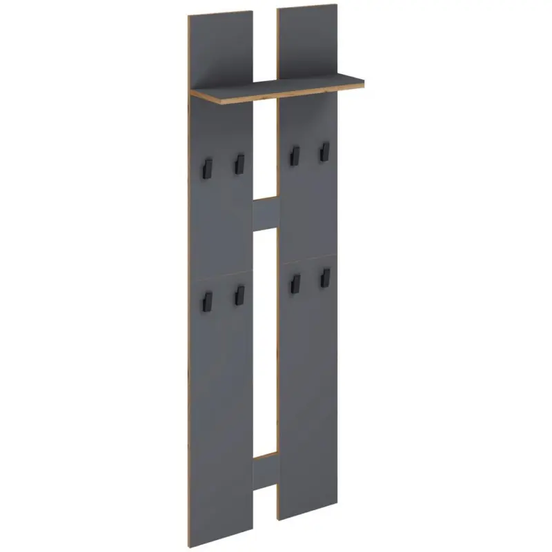 WANDGARDEROBE Salia Anthrazit/Honigeiche
