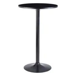 Bistrotisch rund LxBxH: 60x60x100 cm Schwarz