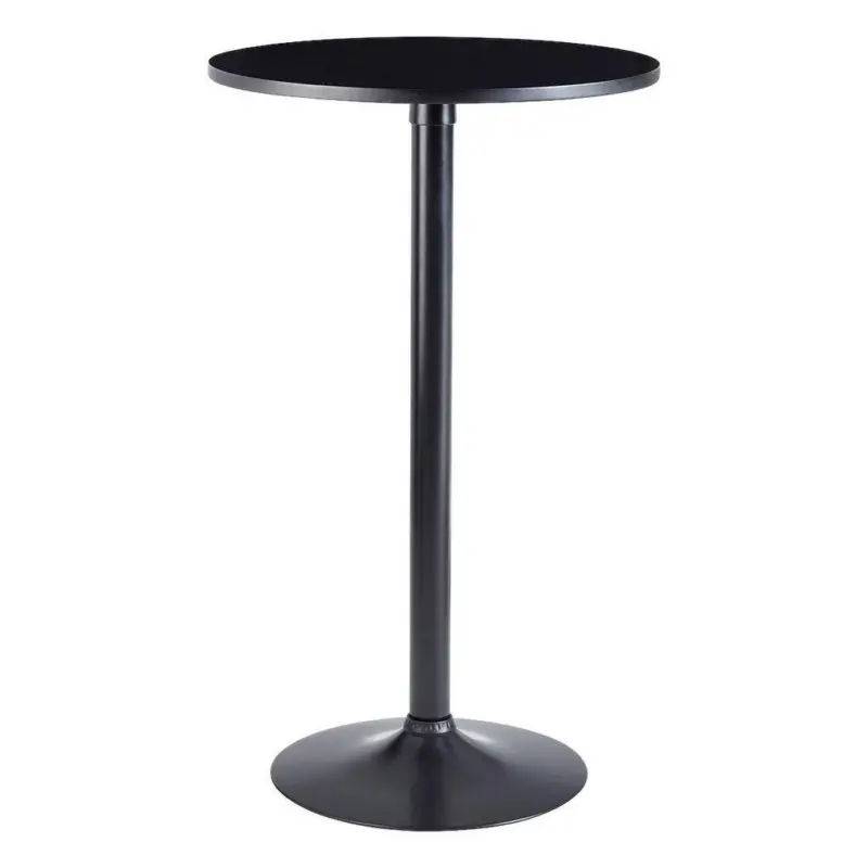 Bistrotisch rund LxBxH: 60x60x100 cm Schwarz