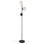 M&ouml;belix STEHLEUCHTE Lilly Schwarz Wei&szlig; H: 150 cm