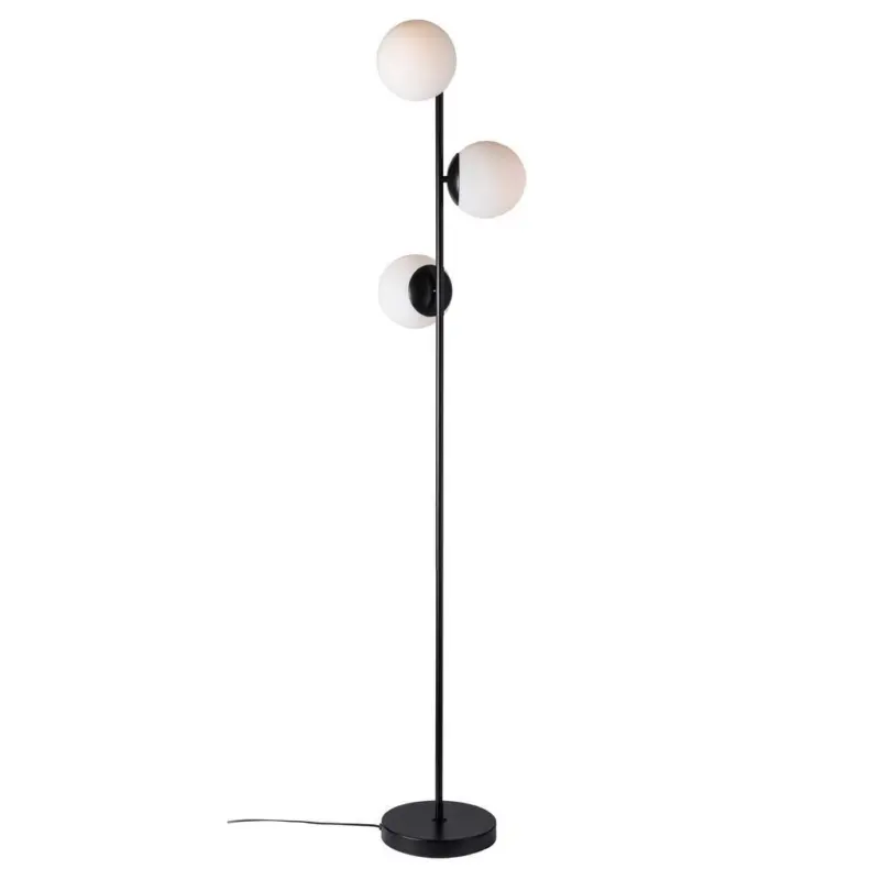 STEHLEUCHTE Lilly Schwarz Wei&szlig; H: 150 cm