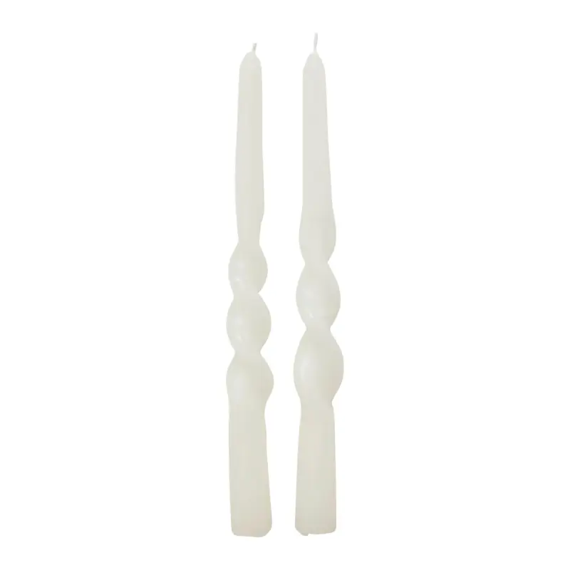 Stabkerze Carina Wei&szlig;, 2er Set