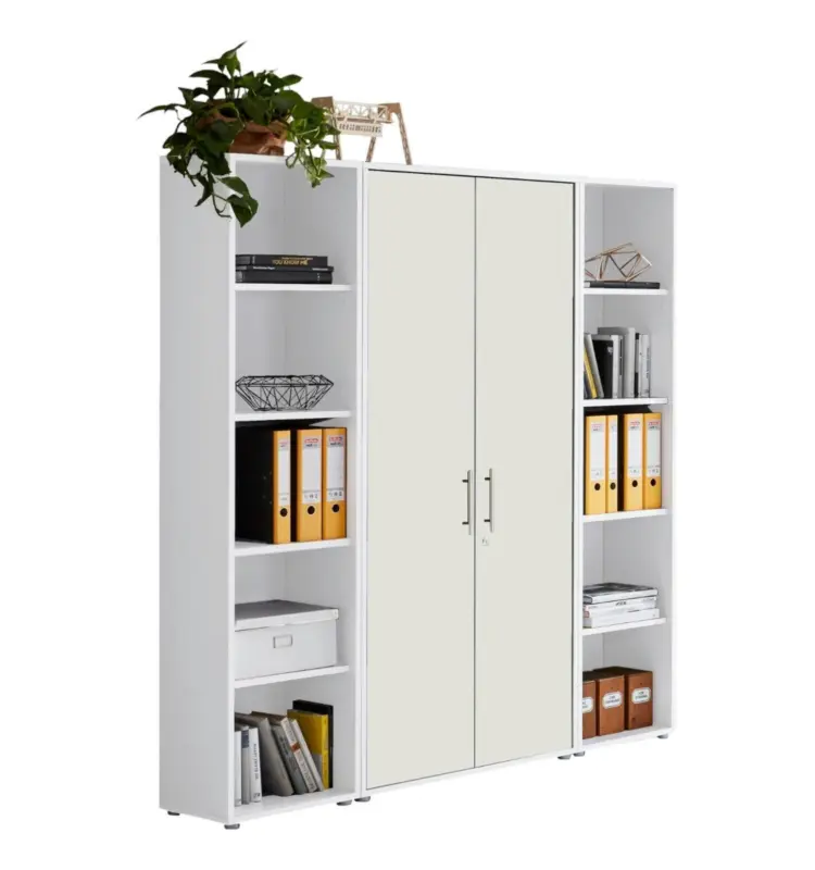 Aktenschrank Office Edition Sw Set 3 hoch Wei&szlig;